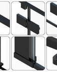 Cabine de douche Fargo 90x90 Black Mat Sans receveur de douche 4