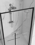 Cabine de douche SOLAR BLACK MAT 90x90 Sans receveur de douche 4