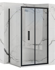 Cabine de douche rectangulaire Rapid Fold Porte: 100 x Paroi: 80 1
