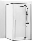 Cabine de douche Fargo 100x80 Black Mat Sans receveur de douche 1