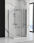 Cabine de douche pliante Rea Fold N2 Modulée 110 x 120 2