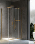 Cabine de douche REA Montana Gold Brush 120x100 3