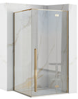 Cabine de douche Fargo 100x80 Gold Sans receveur de douche 1