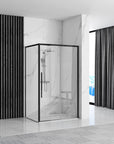 Cabine de douche SOLAR BLACK MAT 90x90 Avec receveur de douche Savoy 2