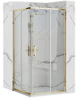 Cabine de douche Rea Punto 90x90 Gold Sans receveur de douche 1