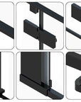 Cabine de douche Fargo 100x80 Black Mat Sans receveur de douche 4