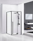 Cabine de douche Fargo 90x90 Black Mat Avec receveur de douche Savoy 2
