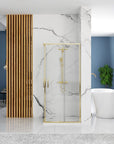 Cabine de douche Rea Punto 80x80 Gold Sans receveur de douche 3