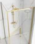 Cabine de douche Rapid Slide Gold Porte: 140 Paroi: 100 4