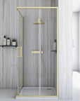 Cabine de douche Rea City 90x90 Gold Brush Sans receveur de douche 3