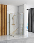 Cabine de douche Fargo 90x90 Gold Avec receveur de douche Savoy 3