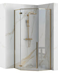 Cabine de douche DIAMOND GOLD 90x90 Avec receveur Diamond Noir 1