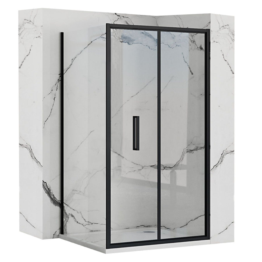 Cabine de douche rectangulaire Rapid Fold Porte: 100 x Paroi: 80 1