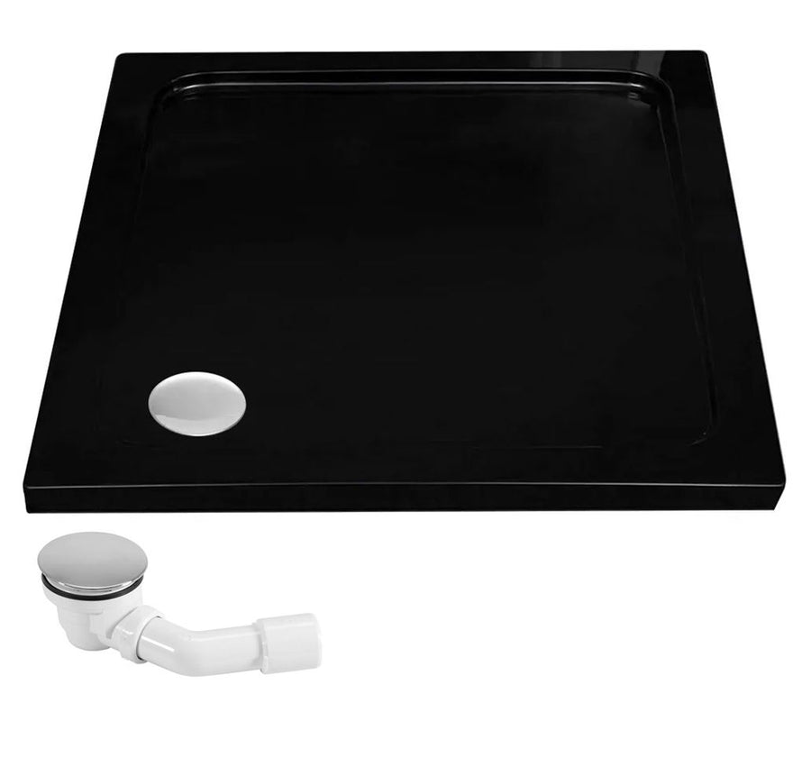 Cabine de douche SOLAR BLACK MAT 90x90 Avec receveur de douche Savoy 8