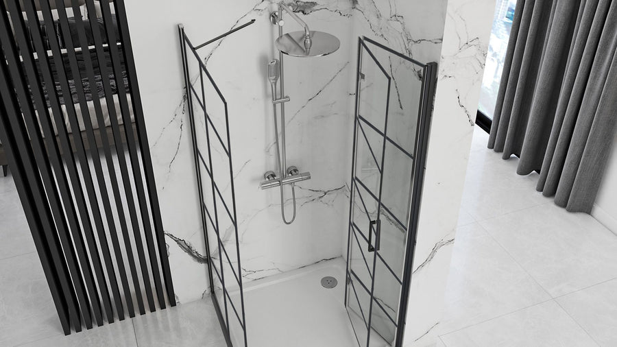 Cabine de douche Rea Molier Black 100x80  2