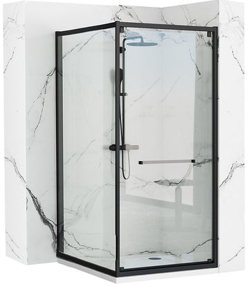 Cabine de douche Rea Space In Black 80x100 Sans receveur de douche 1