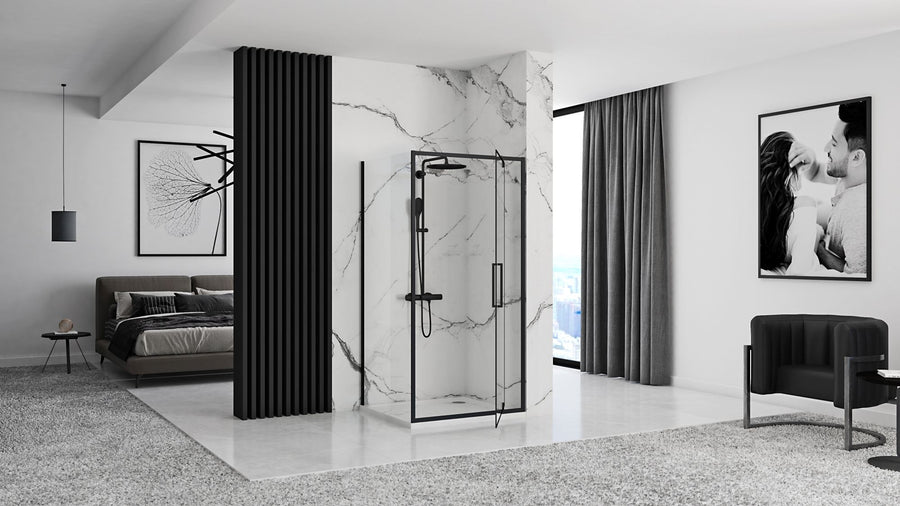 Cabine de douche rectangulaire Rapid Swing Porte: 80 x Paroi: 80 4
