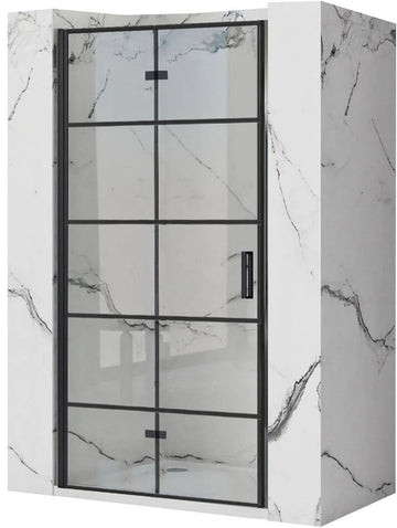 Porte de douche Rea Molier Black 80 + profilé  1