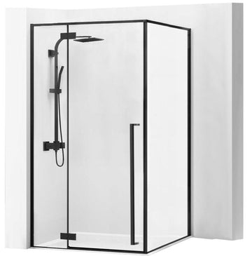 Cabine de douche Fargo 120x90 Black Mat  1