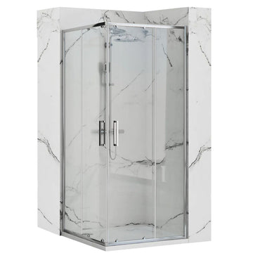 Cabine de douche Rea Punto 80x80 Avec receveur de douche Savoy Noir 1