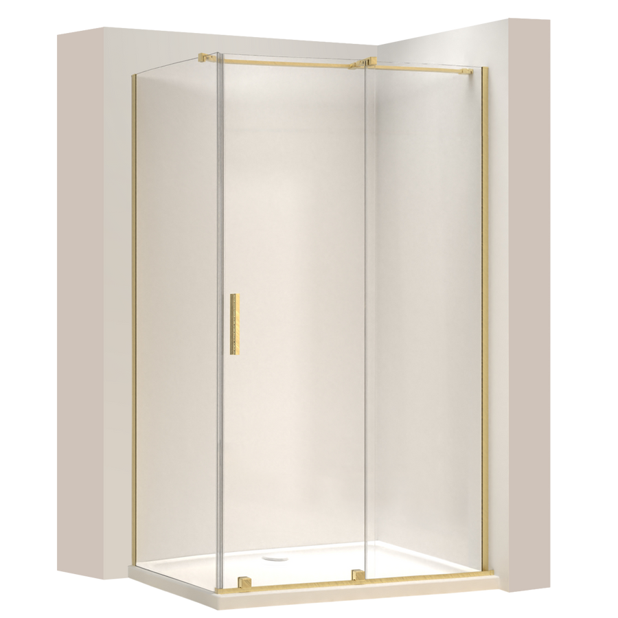 Cabine de douche REA Montana Gold Brush 100x100  1
