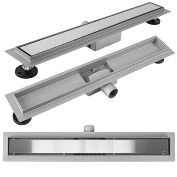 Drain linéaire Rea Neox BRUSH NICKEL  50  1