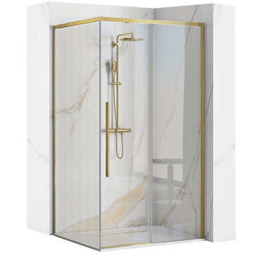 Cabine de douche SOLAR GOLD Brush 90x90 Sans receveur de douche 1
