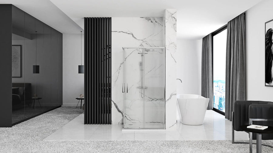 Cabine de douche Rea Punto 80x80 Sans receveur de douche 5