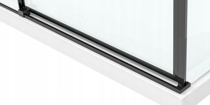 Cabine de douche SOLAR BLACK MAT 120x90  5