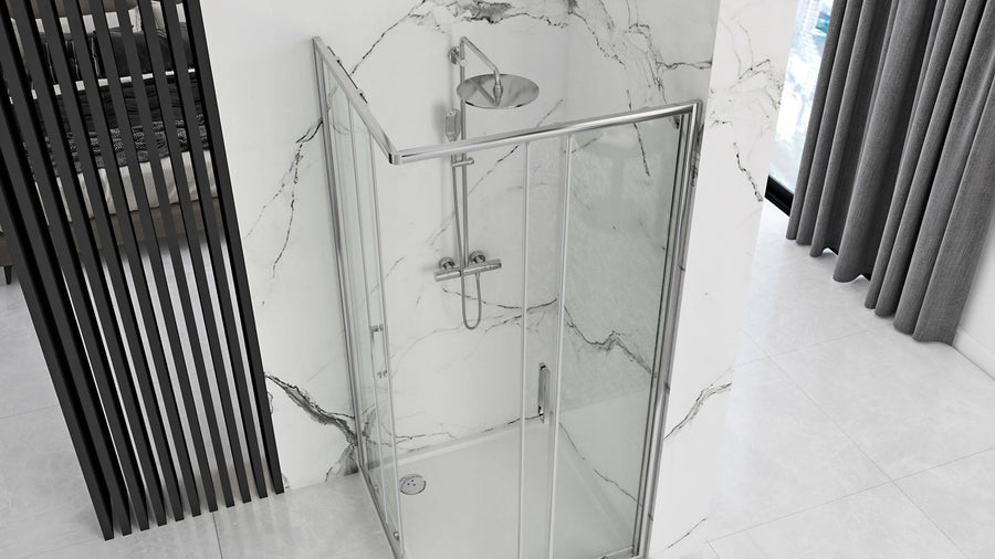 Cabine de douche Rea Punto 80x80 Avec receveur de douche Savoy 4