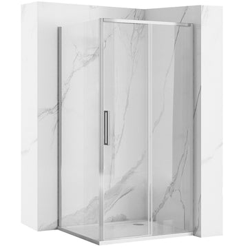 Cabine de douche Rapid Slide Chrom Porte: 100 Paroi: 80 1