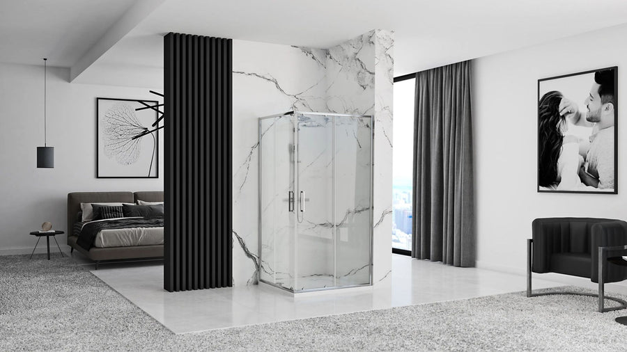 Cabine de douche Rea Punto 80x80 Sans receveur de douche 3