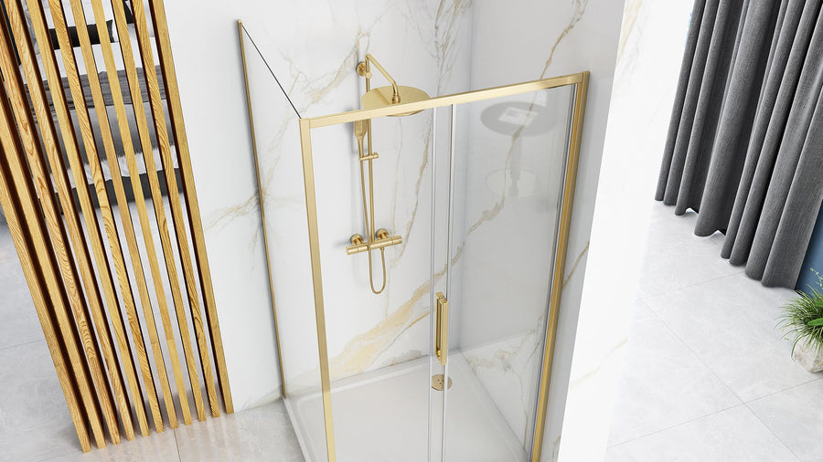 Cabine de douche Rapid Slide Gold Porte: 150 Paroi: 80 4