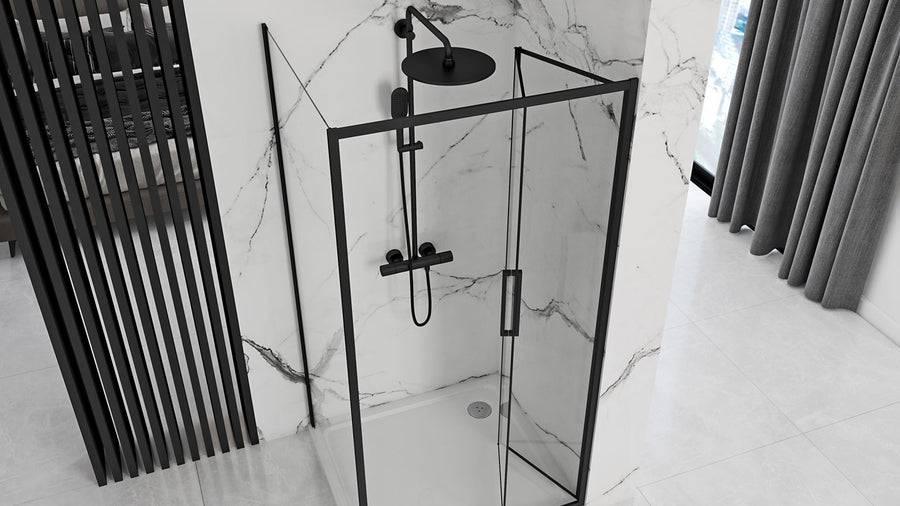 Cabine de douche rectangulaire Rapid Fold Porte: 80 x Paroi: 90 2