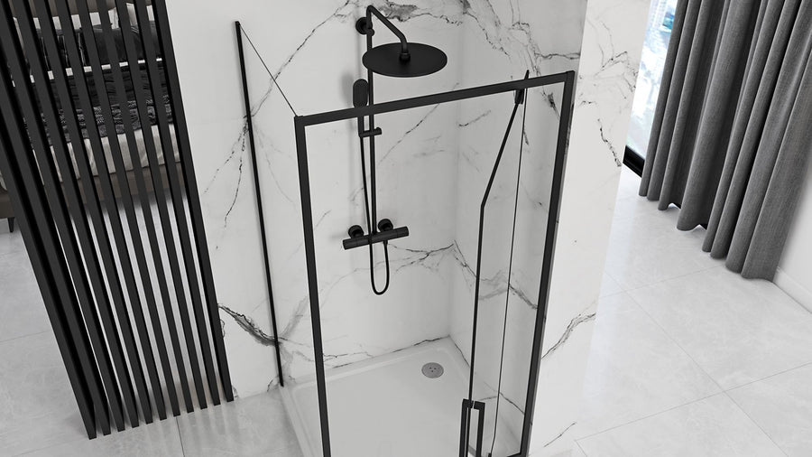 Cabine de douche rectangulaire Rapid Swing Porte: 80 x Paroi: 90 3