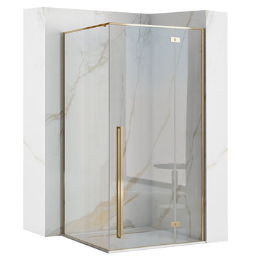 Cabine de douche Fargo 90x90 Gold Sans receveur de douche 1