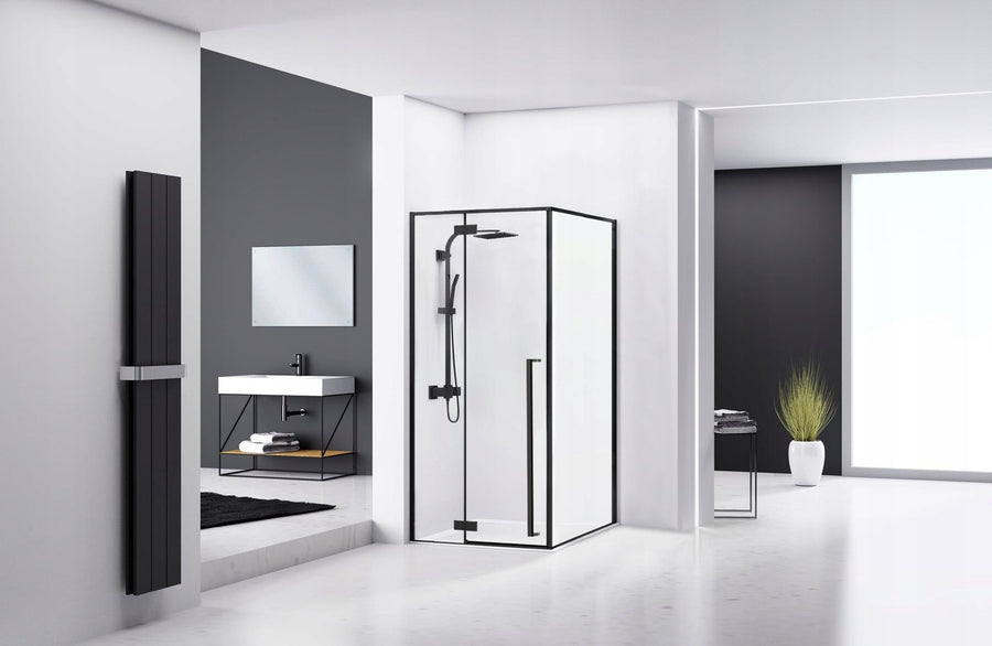 Cabine de douche Fargo 90x90 Black Mat Avec receveur de douche Savoy 3